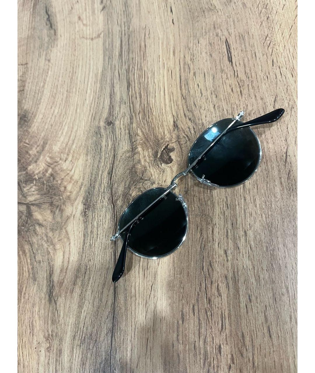 RAY BAN Серебряные металлические солнцезащитные очки, фото 6