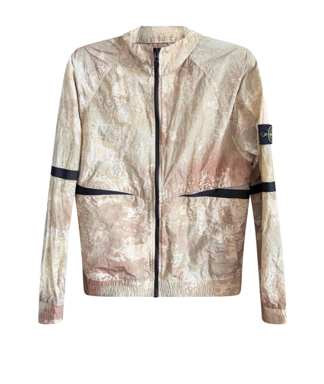 STONE ISLAND Хаки хлопковая куртка, фото 1