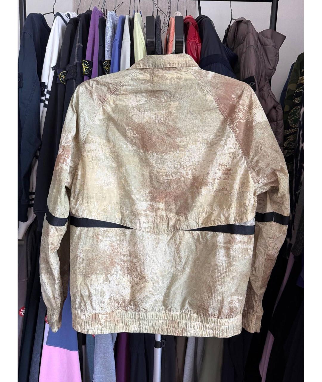 STONE ISLAND Хаки хлопковая куртка, фото 2