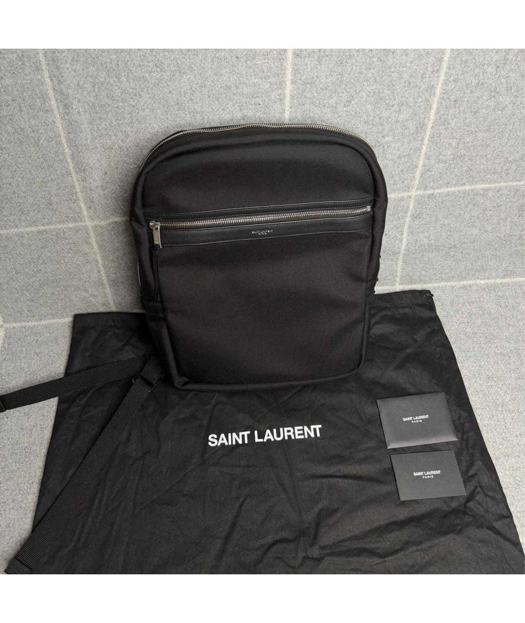 SAINT LAURENT Черный рюкзак, фото 2