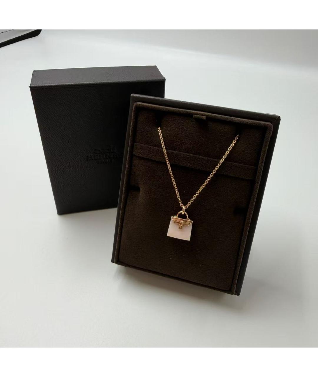 HERMES Золотая подвеска из розового золота, фото 2