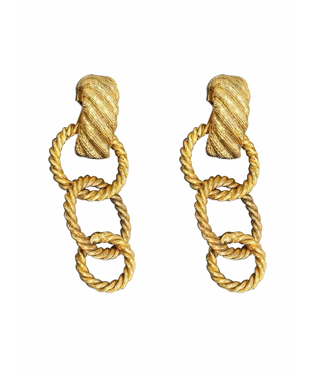 CHANEL Золотые серьги, фото 1