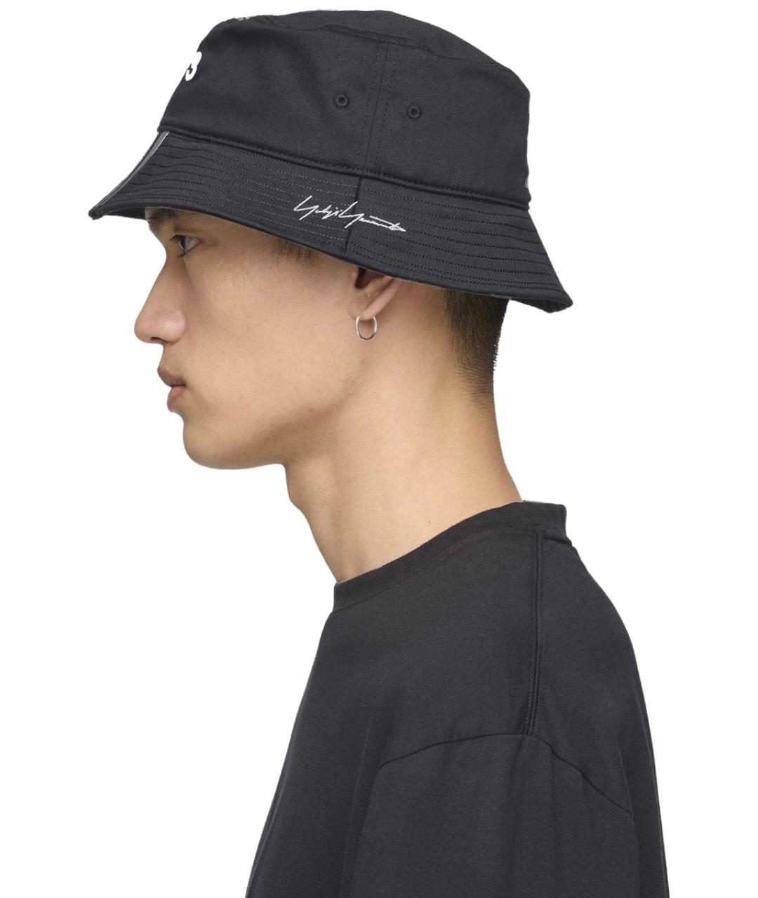 Y-3 Черная хлопковая панама, фото 4