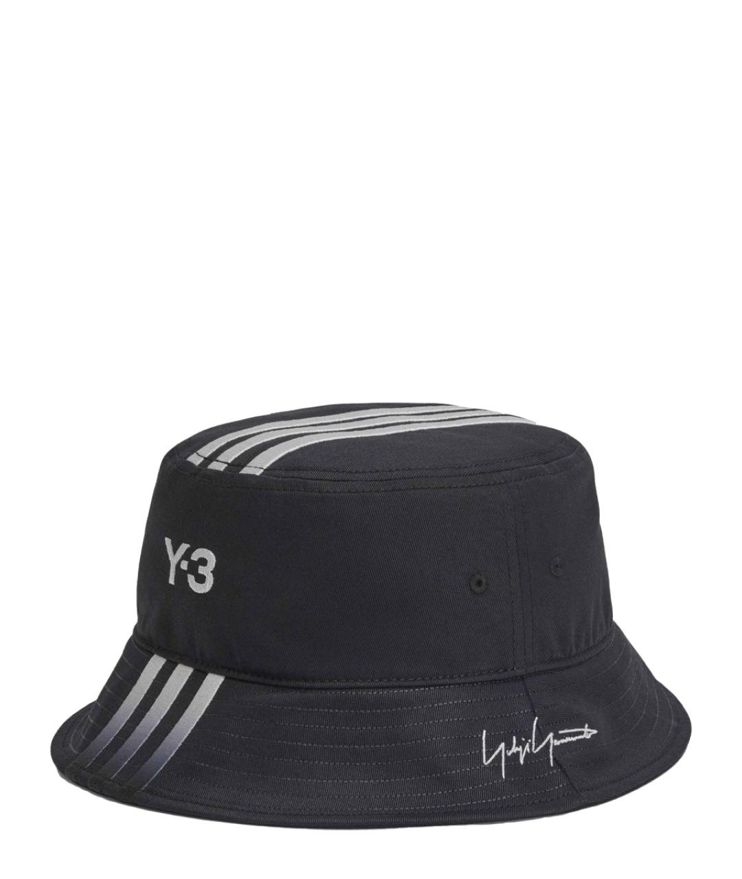 Y-3 Черная хлопковая панама, фото 2