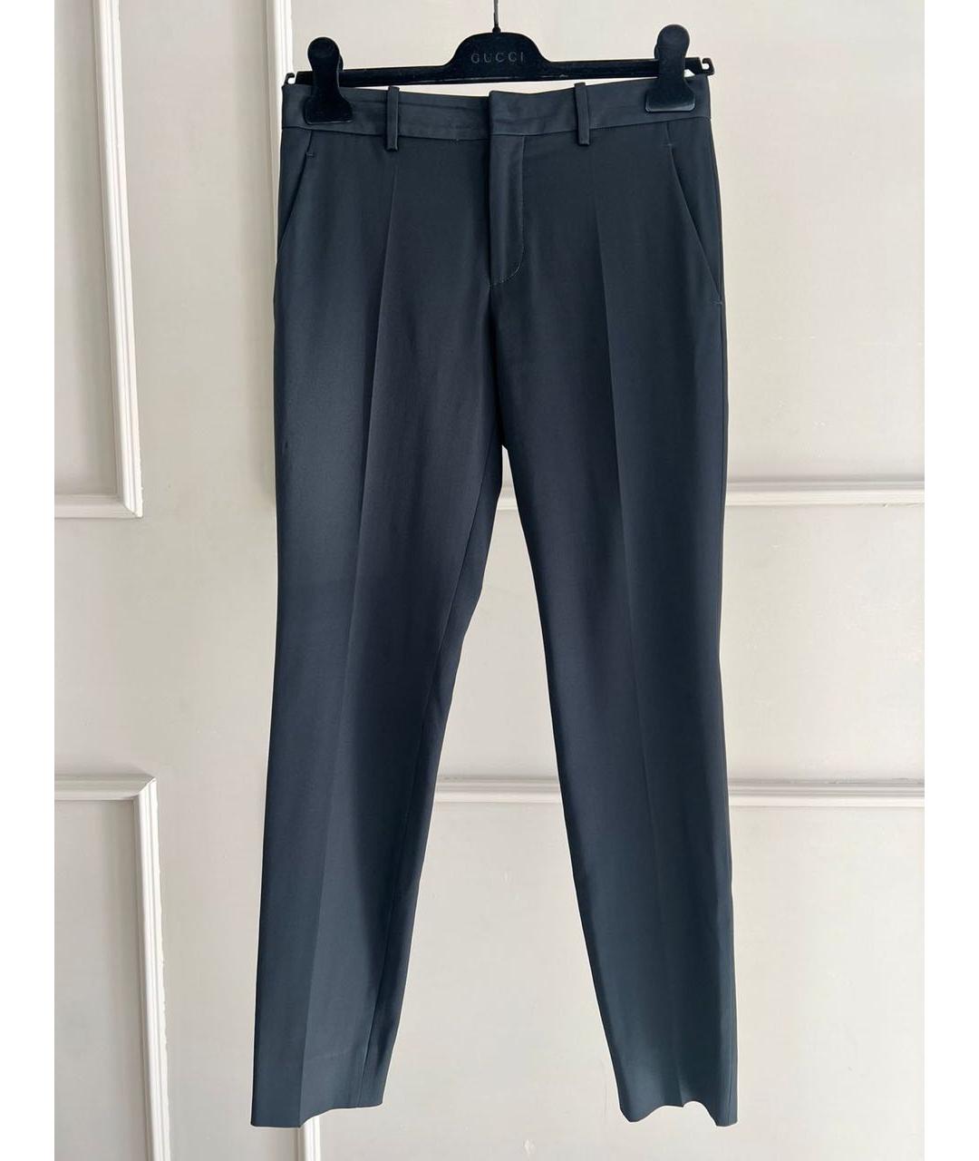 GUCCI Черные прямые брюки, фото 9