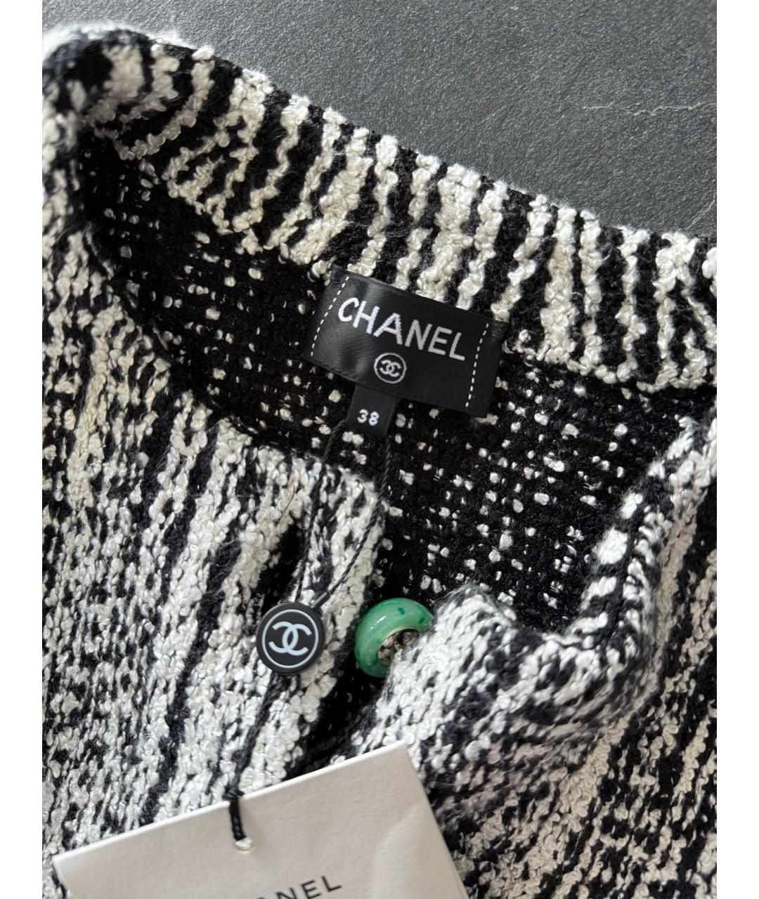 CHANEL Черный шелковый жакет/пиджак, фото 5