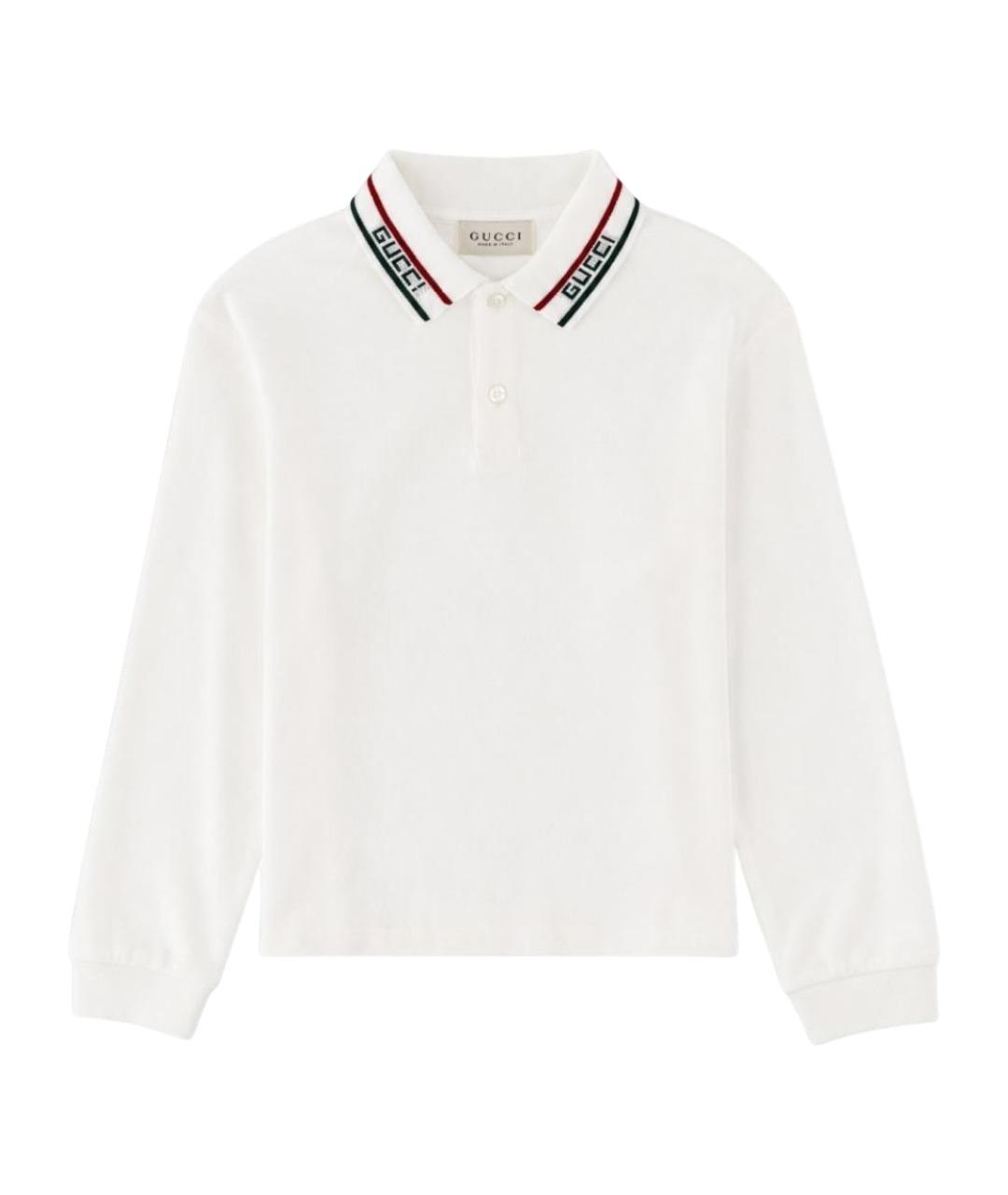 GUCCI Белая хлопковая детская футболка, фото 1