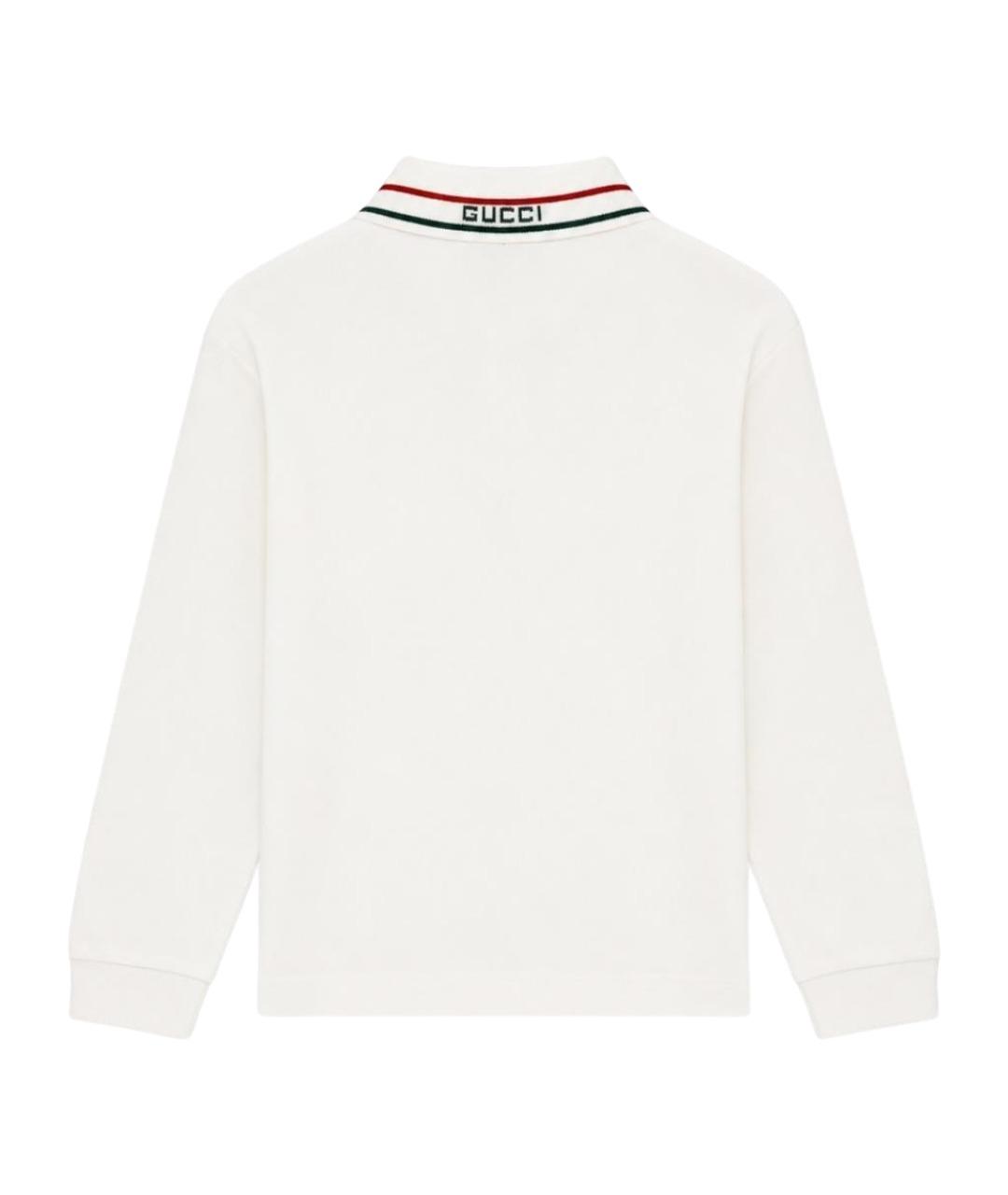 GUCCI Белая хлопковая детская футболка, фото 2