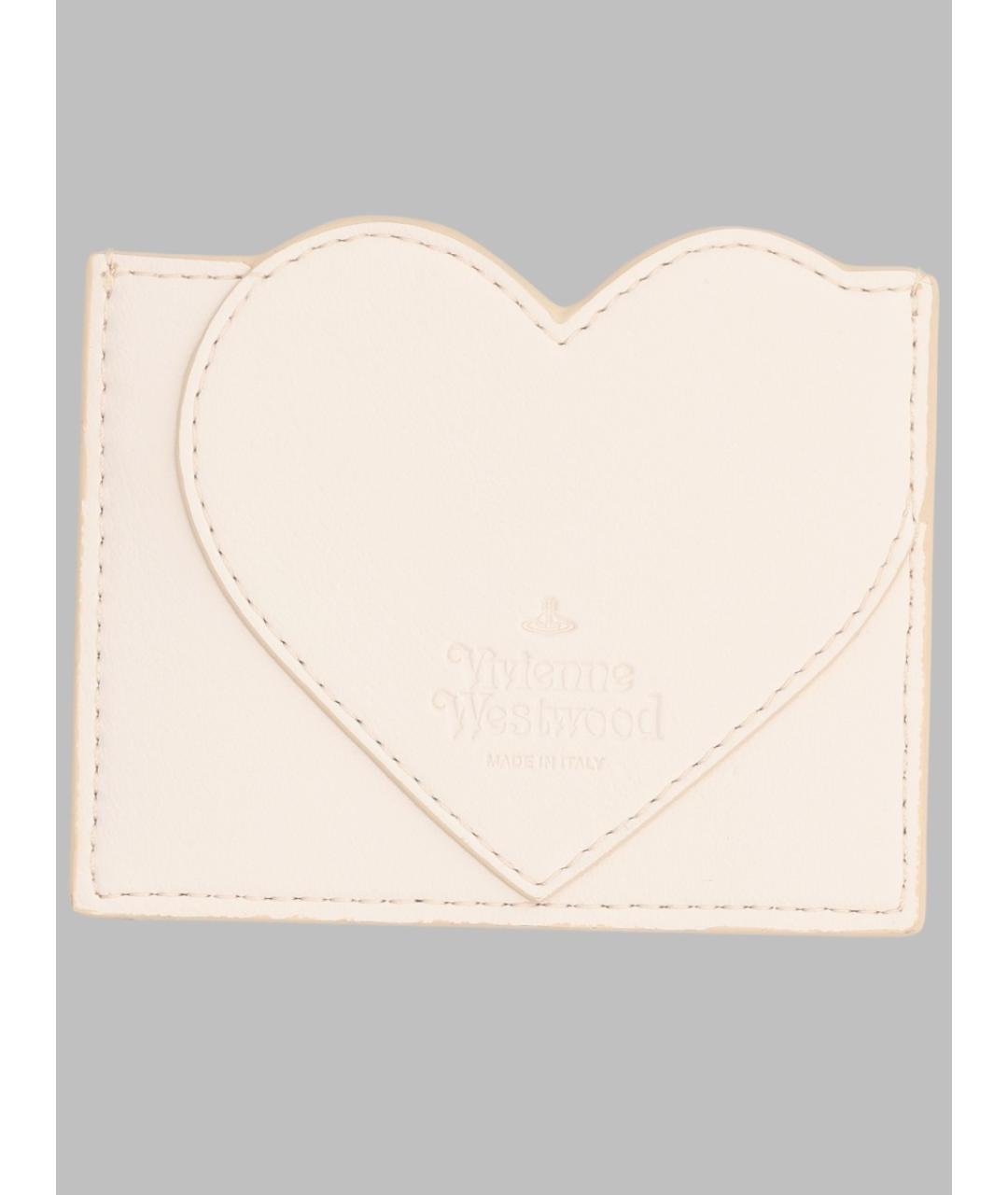 VIVIENNE WESTWOOD Белый кардхолдер из искусственной кожи, фото 2