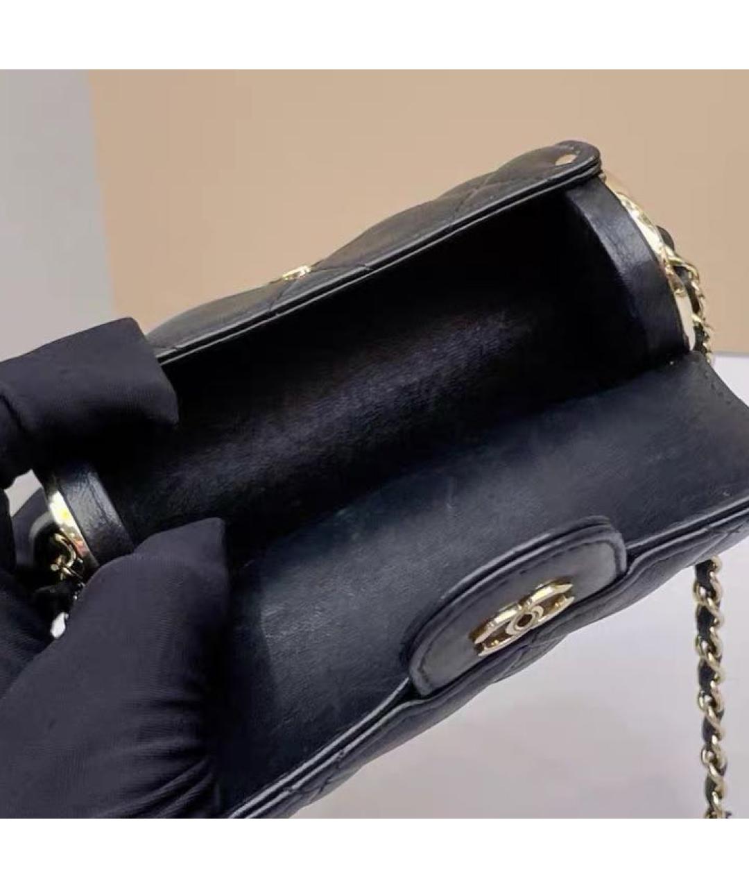CHANEL Черная сумка через плечо, фото 3