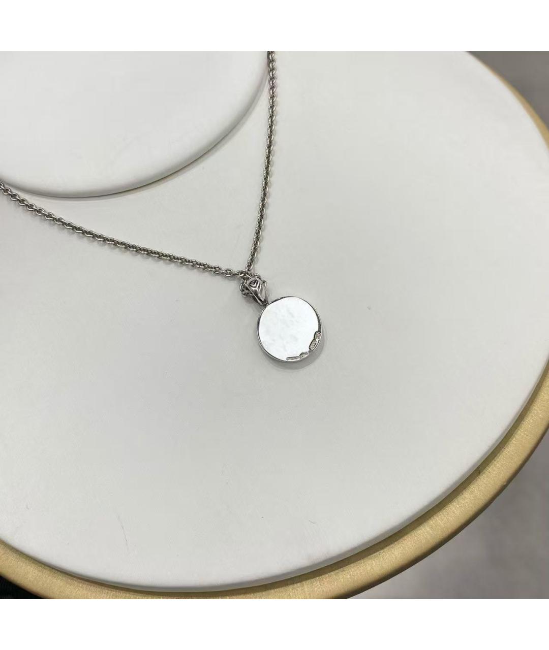 BVLGARI Серебряный кулон из белого золота, фото 4