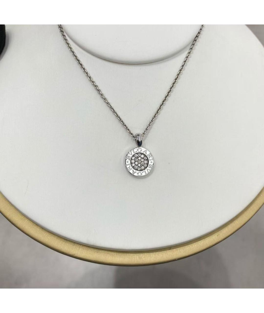 BVLGARI Серебряный кулон из белого золота, фото 2