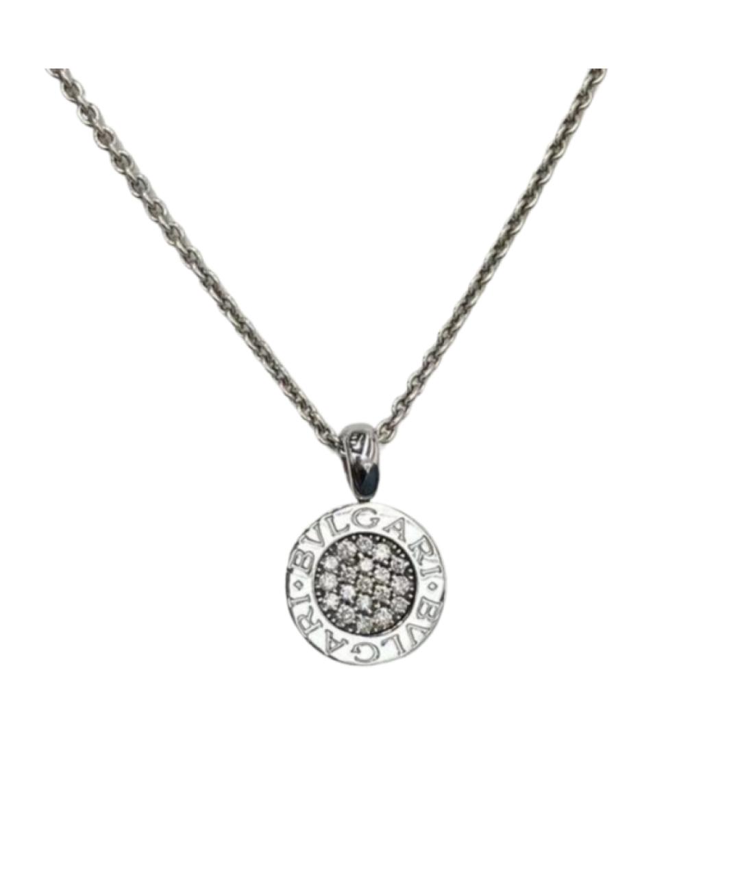 BVLGARI Серебряный кулон из белого золота, фото 1