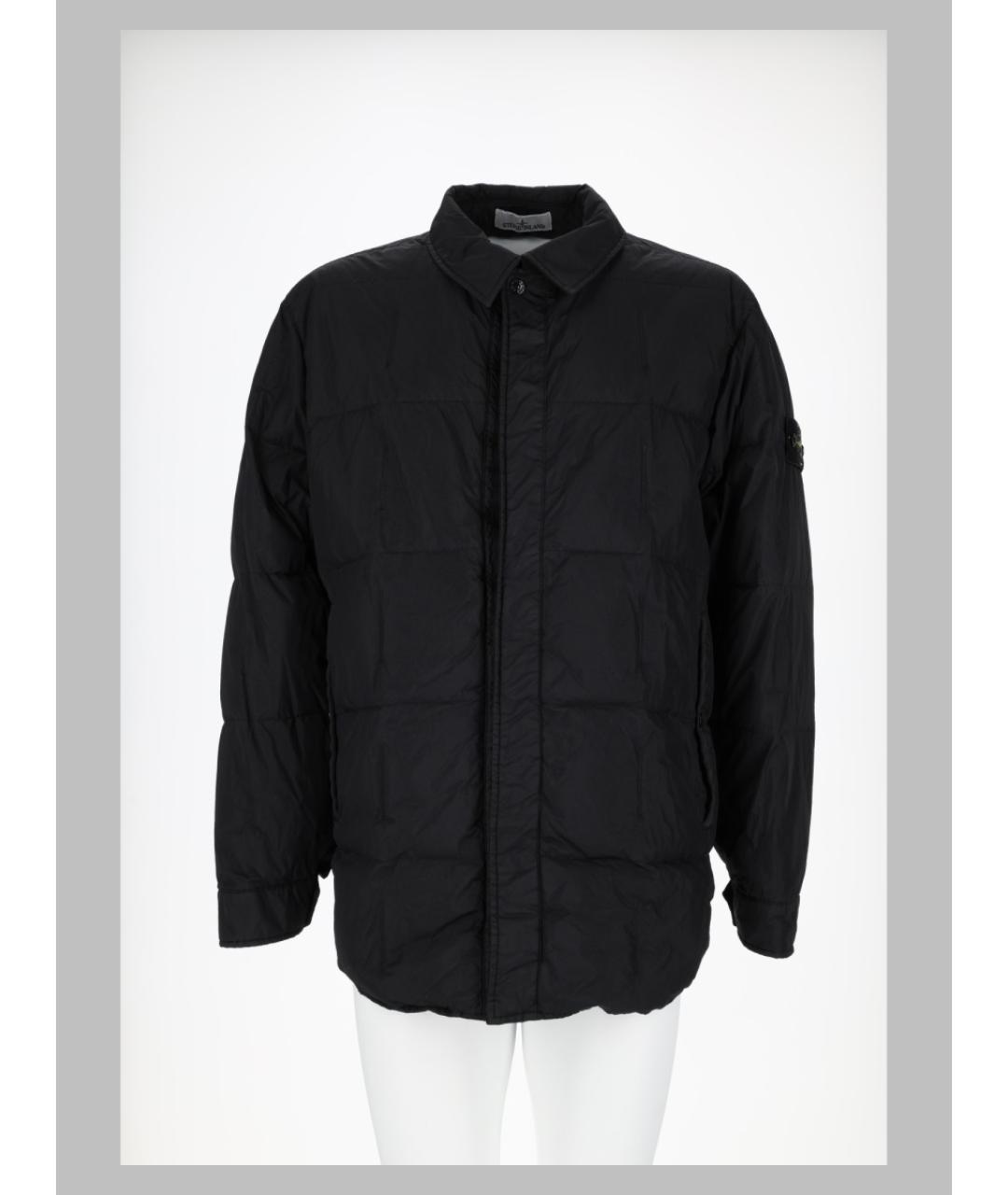 STONE ISLAND Черная полиамидовая куртка, фото 2