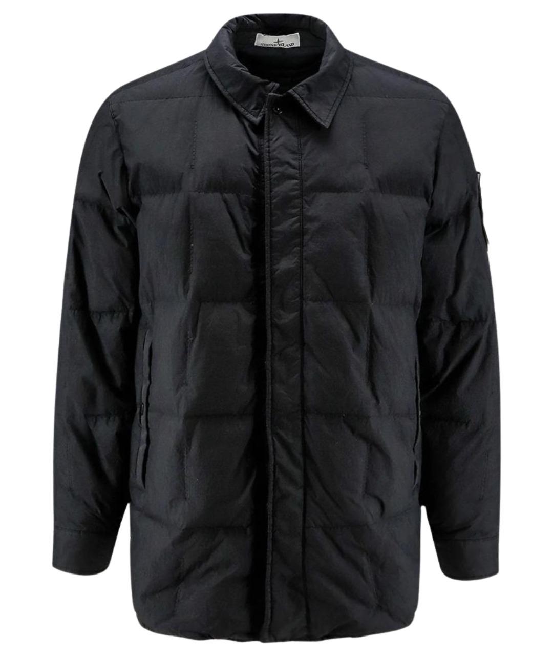 STONE ISLAND Черная полиамидовая куртка, фото 1