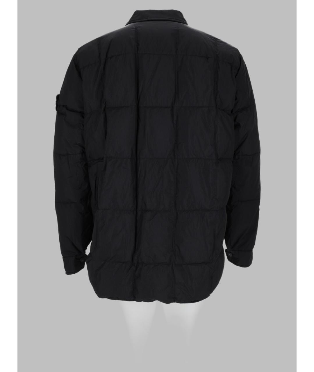 STONE ISLAND Черная полиамидовая куртка, фото 3