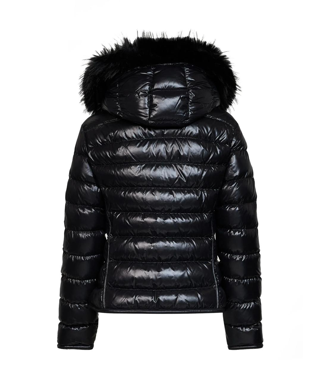 MONCLER Черный полиамидовый пуховик, фото 2