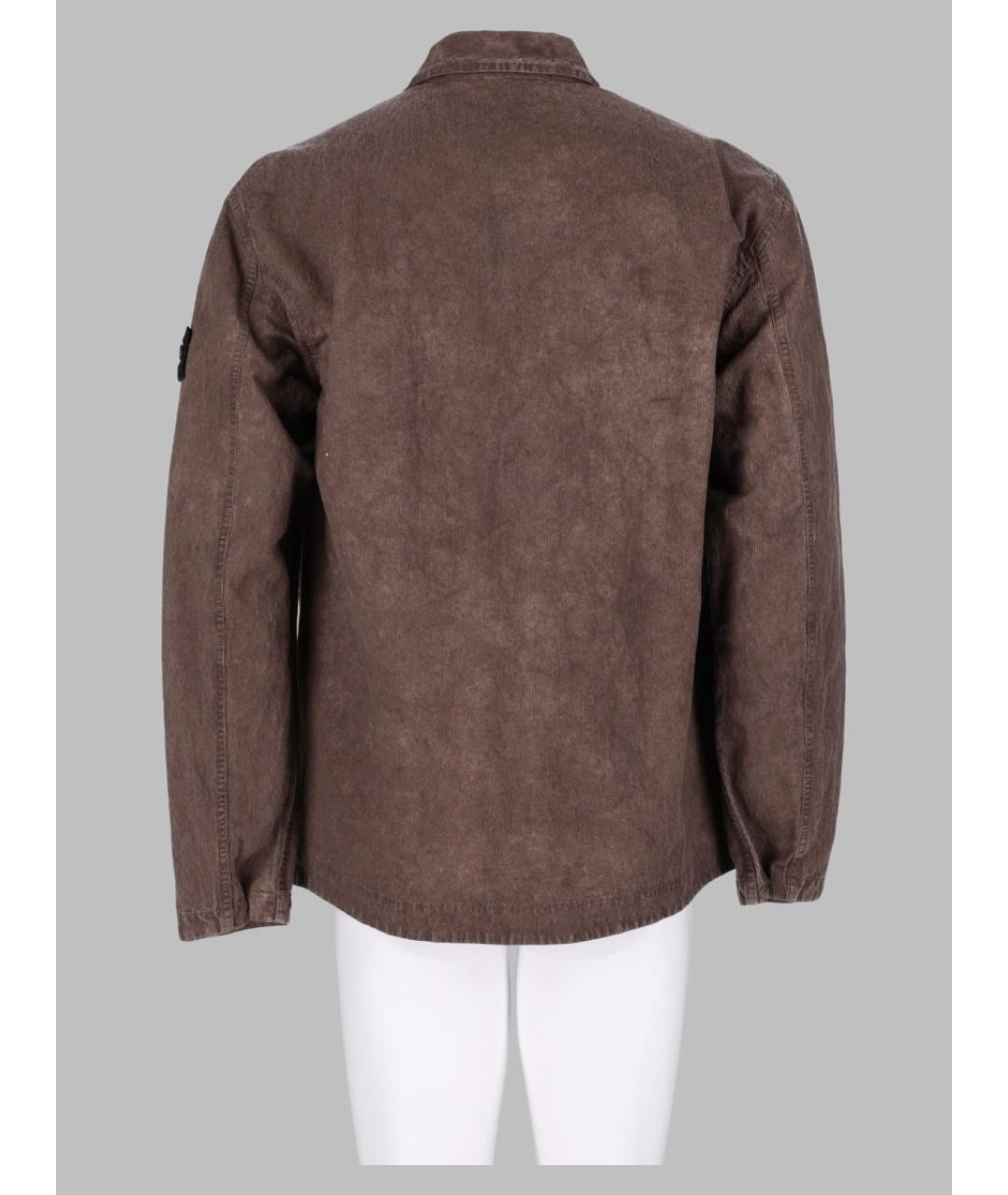 STONE ISLAND Серая хлопковая кэжуал рубашка, фото 2