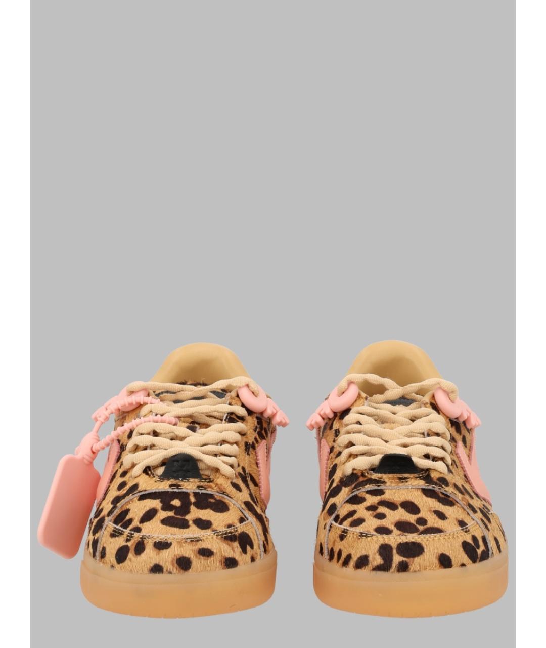 OFF-WHITE Мульти кожаные кеды, фото 3