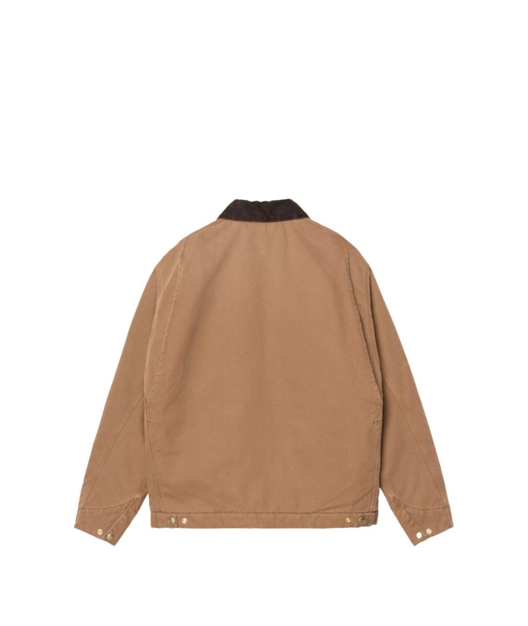 CARHARTT WIP Коричневая хлопковая куртка, фото 3
