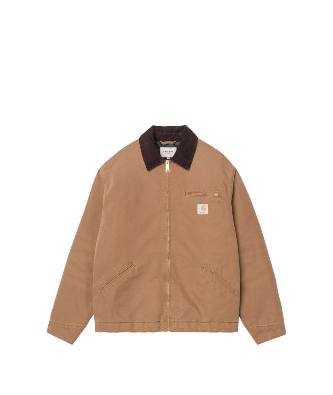 CARHARTT WIP Коричневая хлопковая куртка, фото 1