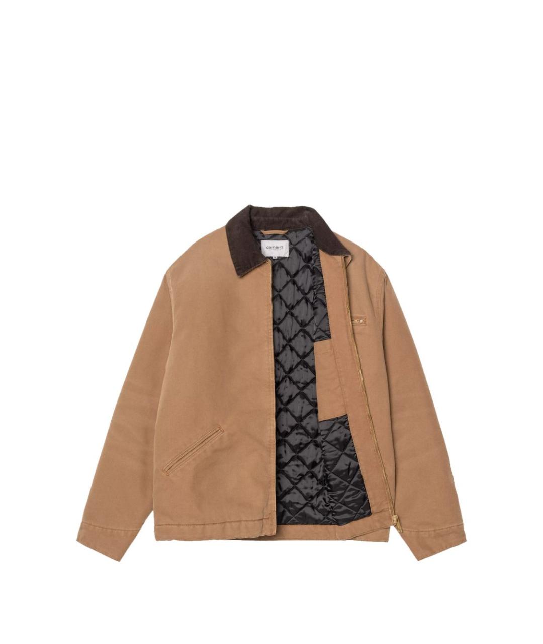 CARHARTT WIP Коричневая хлопковая куртка, фото 2
