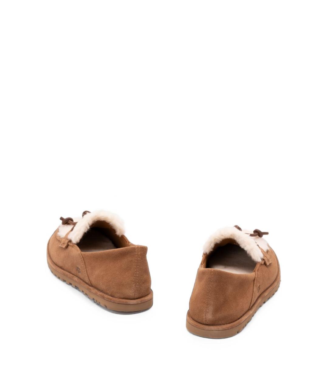 UGG Бежевые замшевые лоферы, фото 3