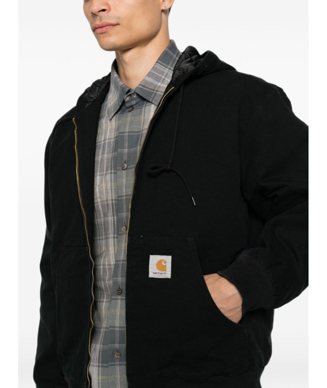 CARHARTT WIP Черная хлопковая куртка, фото 4