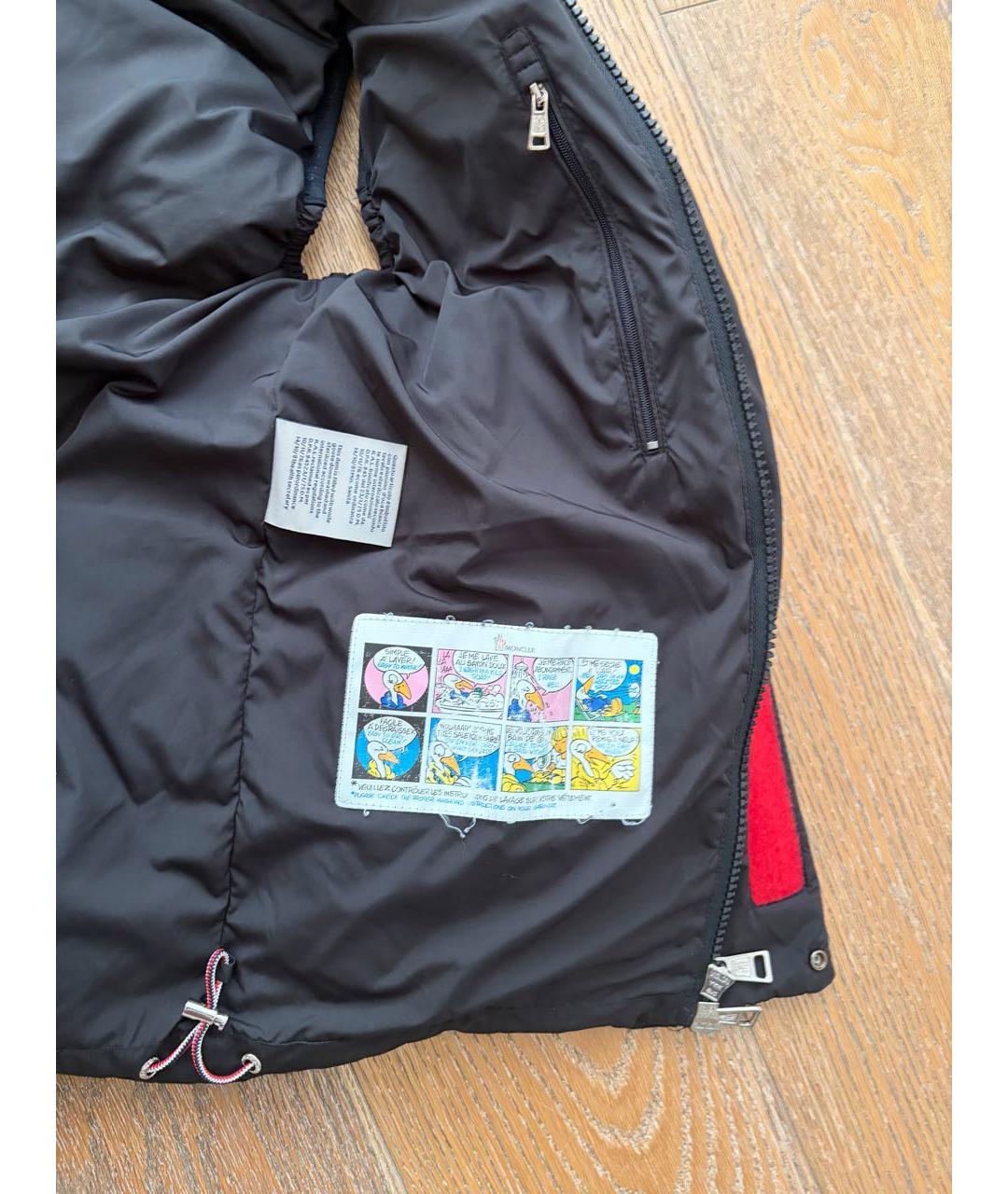 MONCLER Черный синтетический жилет, фото 4