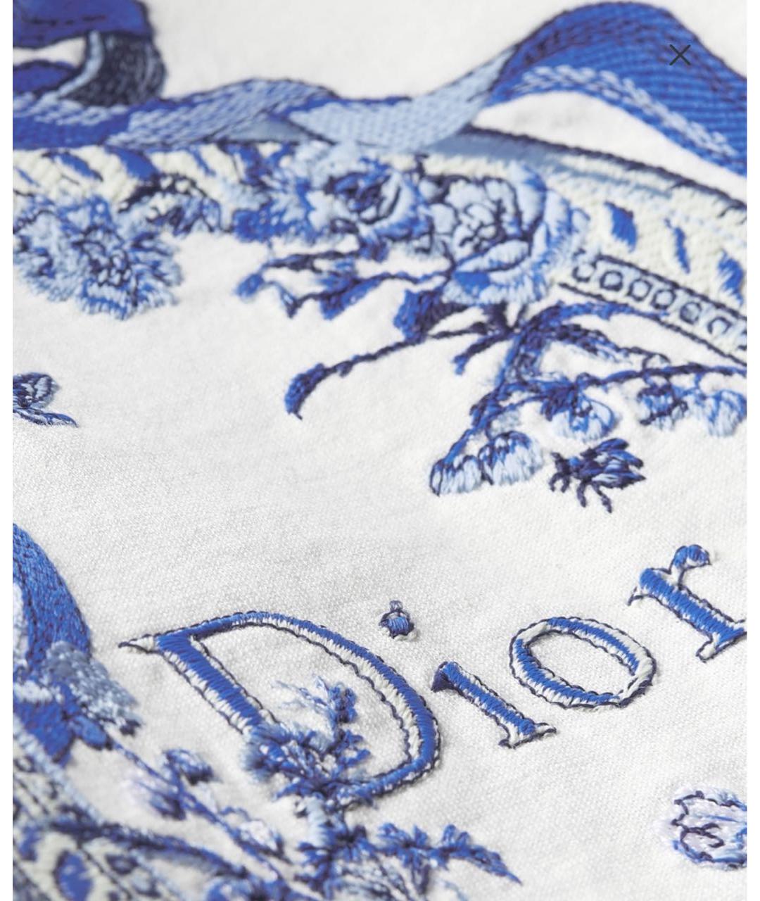 CHRISTIAN DIOR Белая хлопковая футболка, фото 4