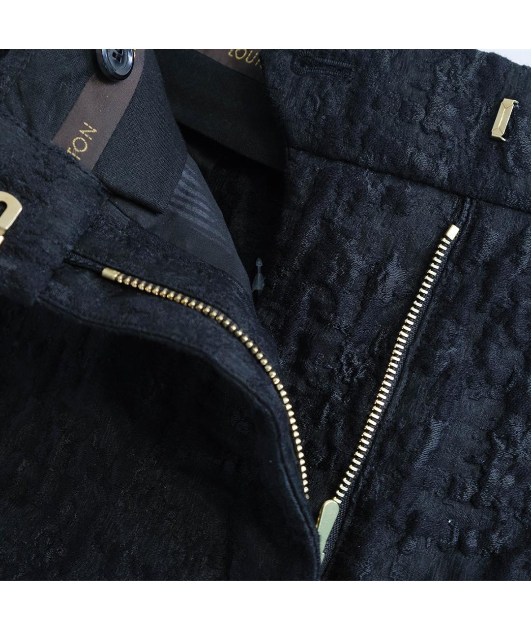 LOUIS VUITTON Черные хлопковые шорты, фото 3