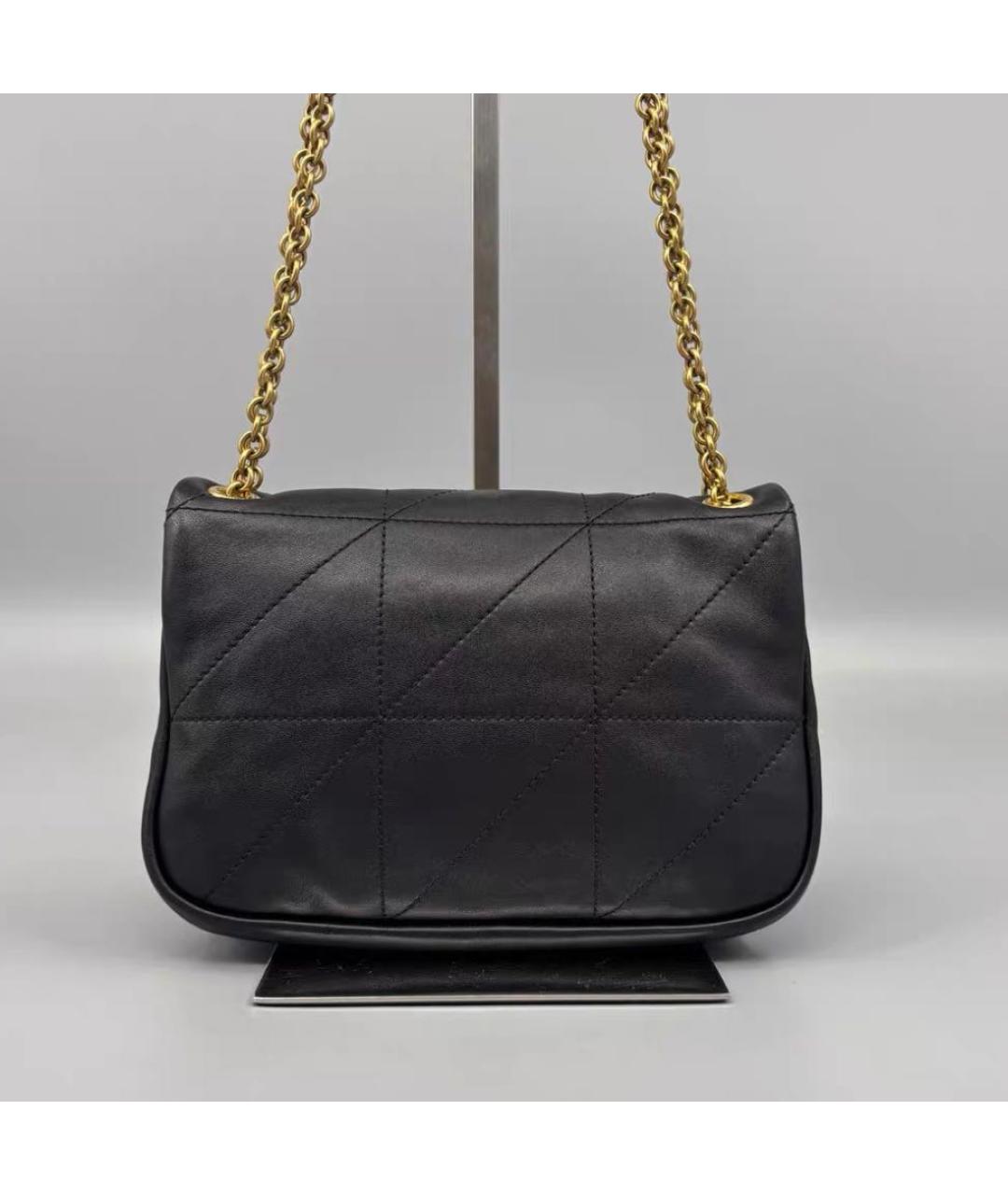 SAINT LAURENT Черная кожаная сумка через плечо, фото 2