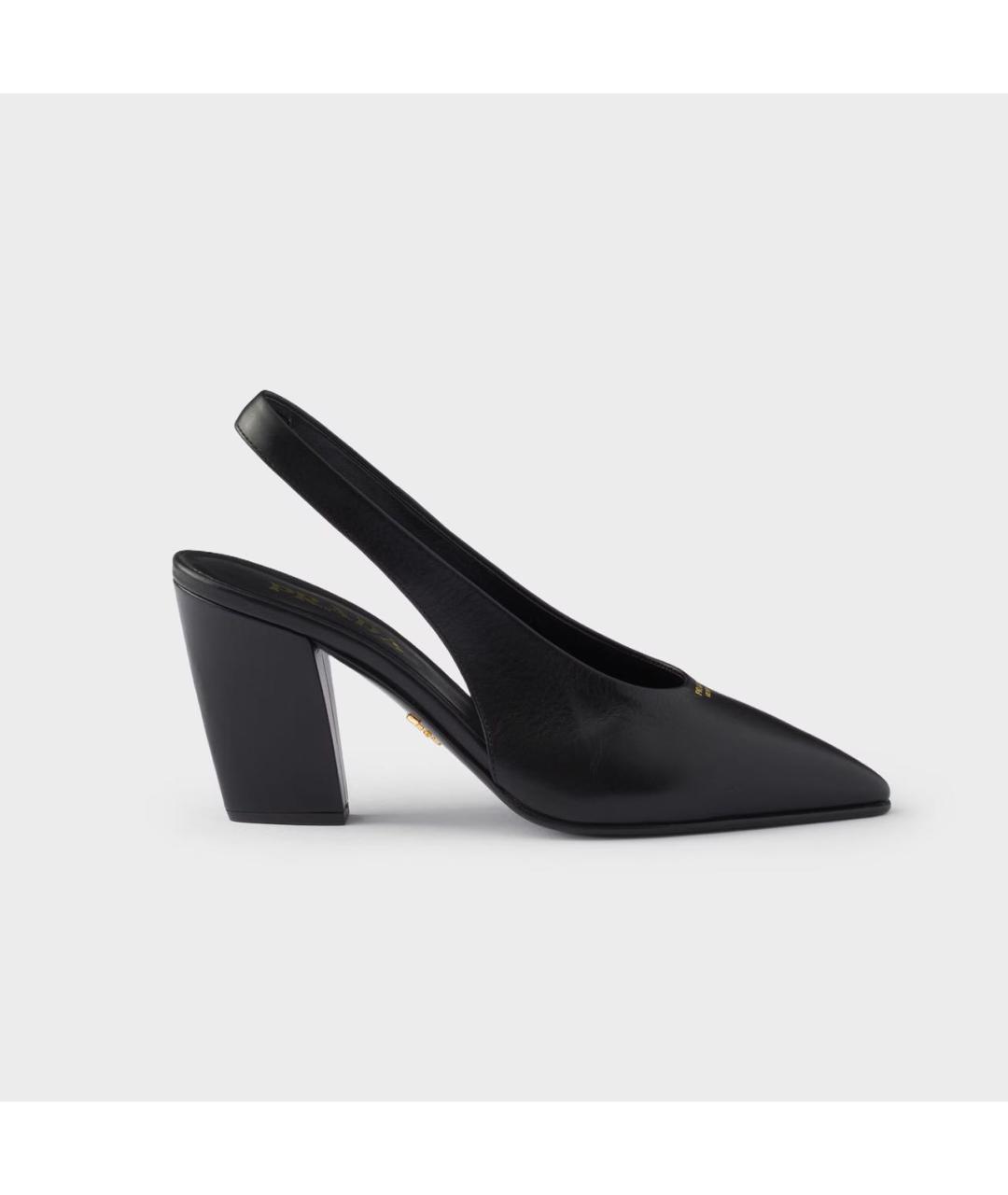 PRADA Черные кожаные туфли, фото 7