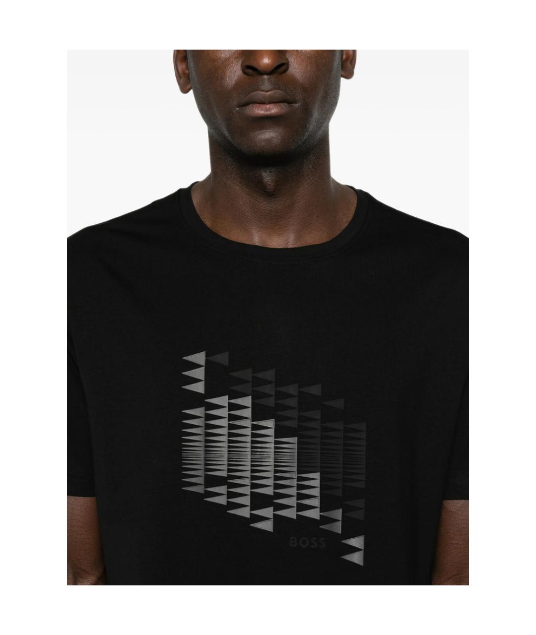 HUGO BOSS Черная футболка, фото 4
