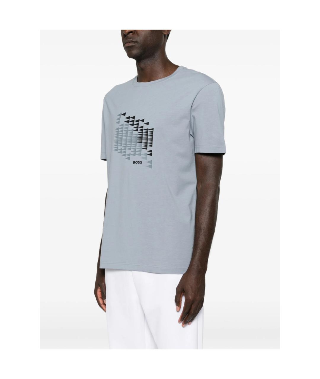 HUGO BOSS Серая футболка, фото 5