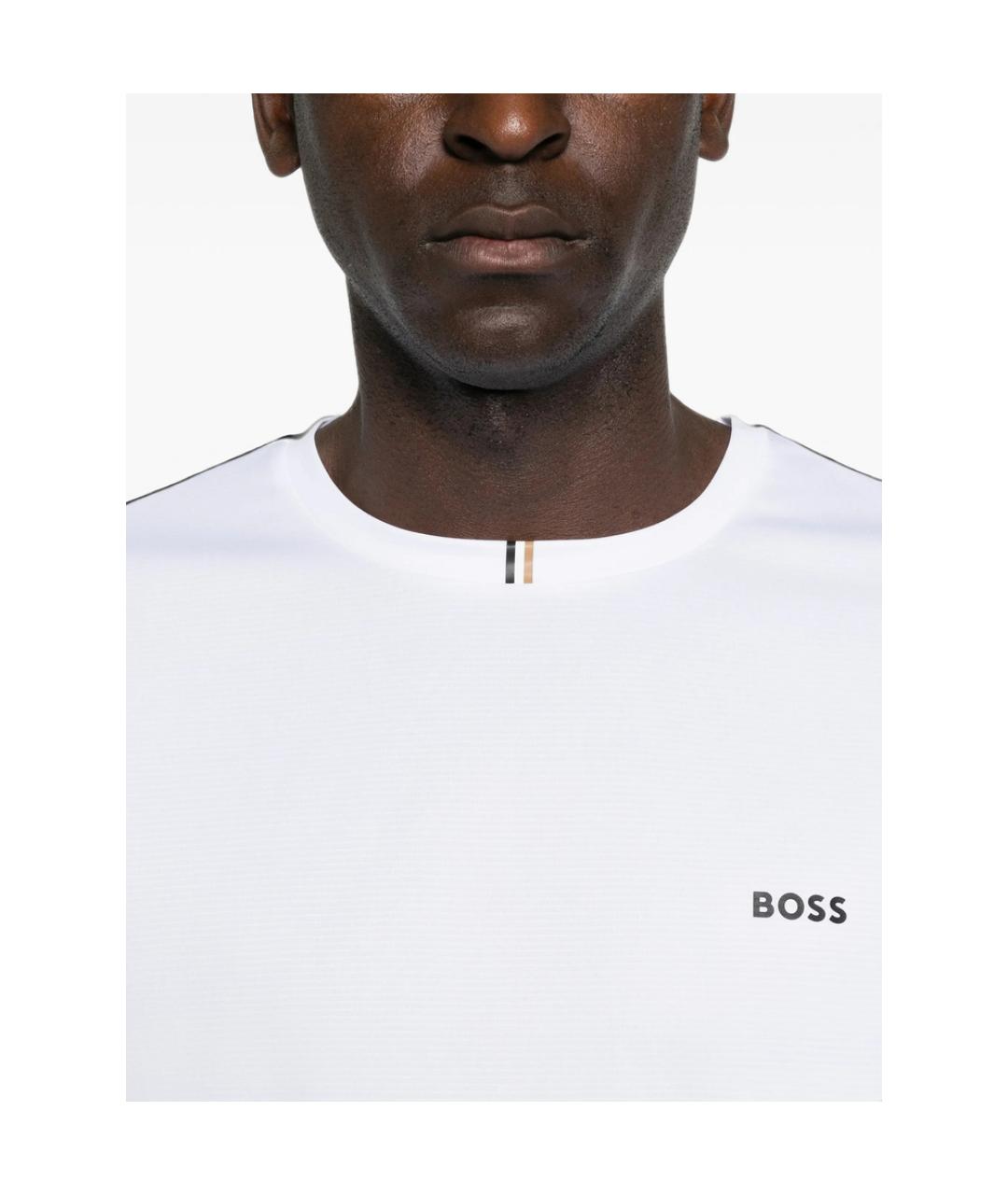 HUGO BOSS Белая хлопковая футболка, фото 3
