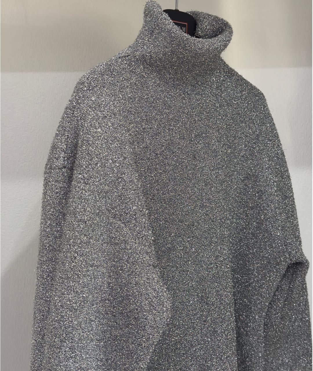 BALENCIAGA Серебряный полиэстеровый джемпер / свитер, фото 4