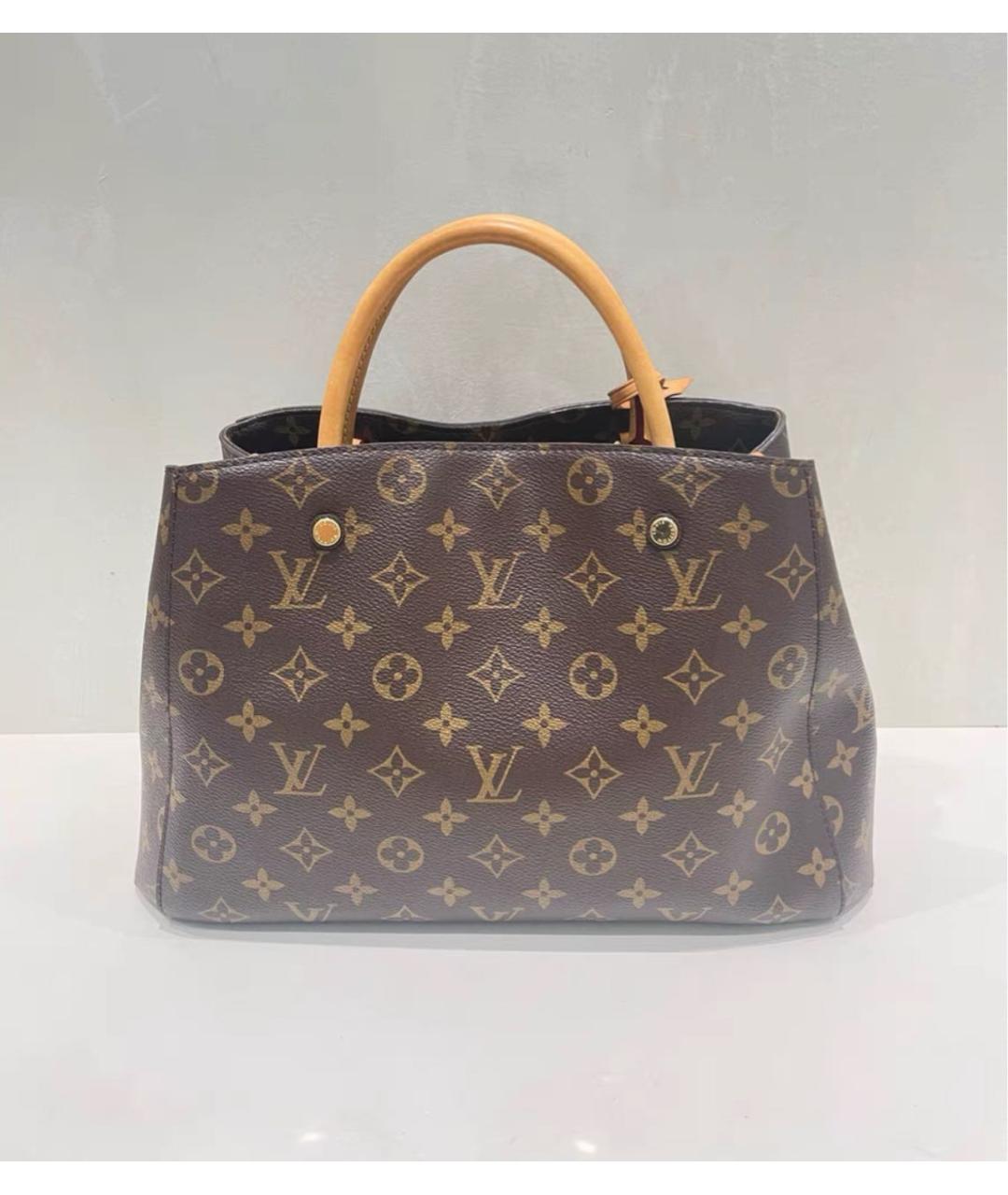 LOUIS VUITTON Коричневая сумка через плечо из канвы, фото 2