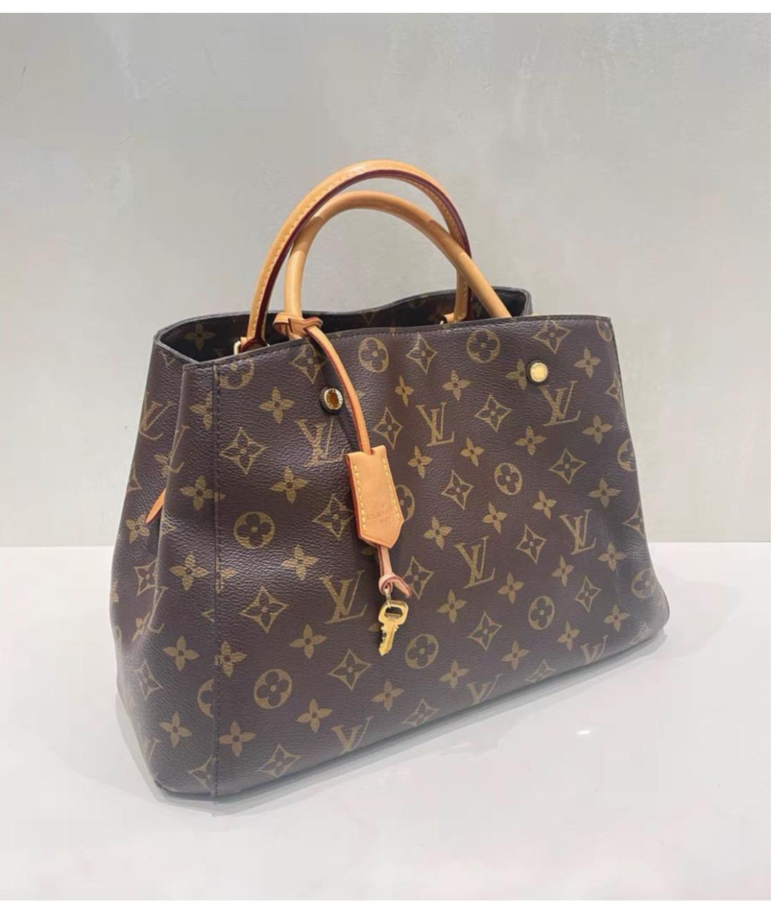 LOUIS VUITTON Коричневая сумка через плечо из канвы, фото 3
