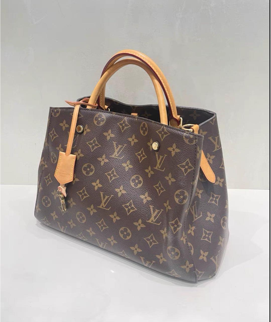 LOUIS VUITTON Коричневая сумка через плечо из канвы, фото 7