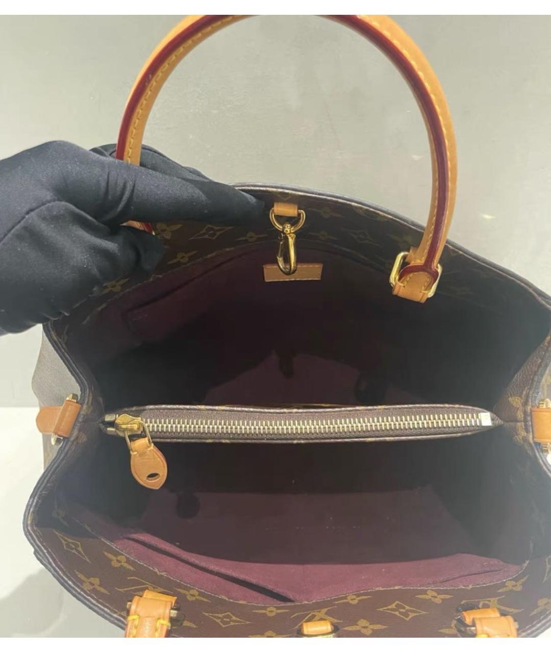 LOUIS VUITTON Коричневая сумка через плечо из канвы, фото 5