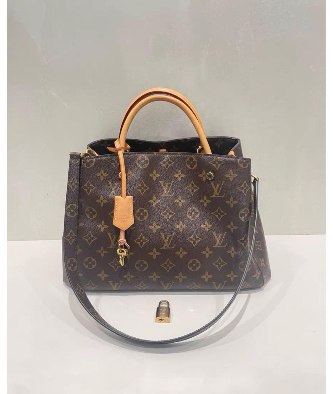 LOUIS VUITTON Коричневая сумка через плечо из канвы, фото 8