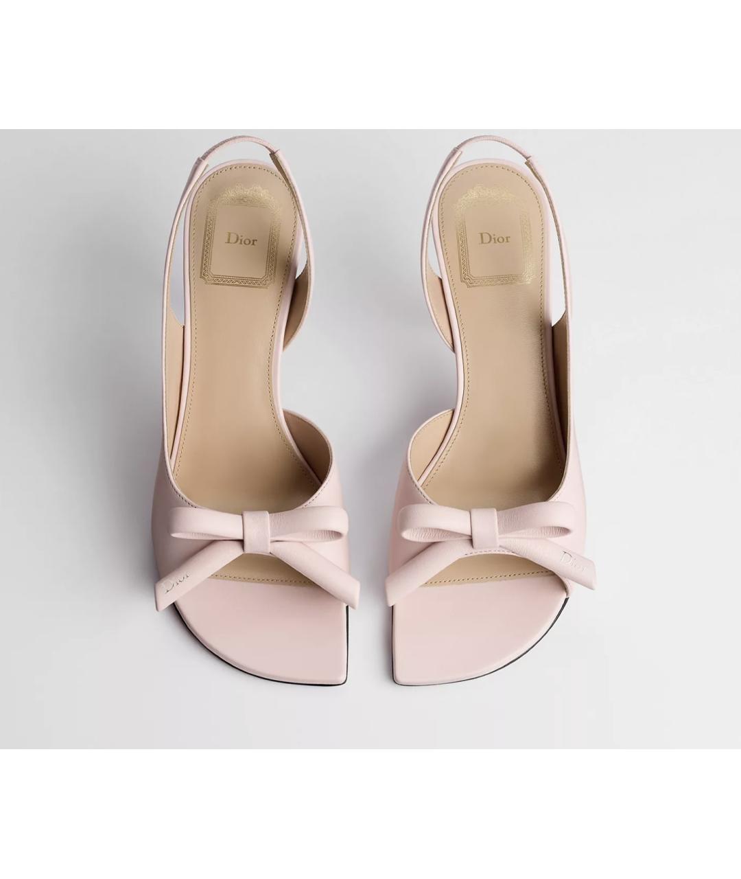CHRISTIAN DIOR Розовые кожаные туфли, фото 4