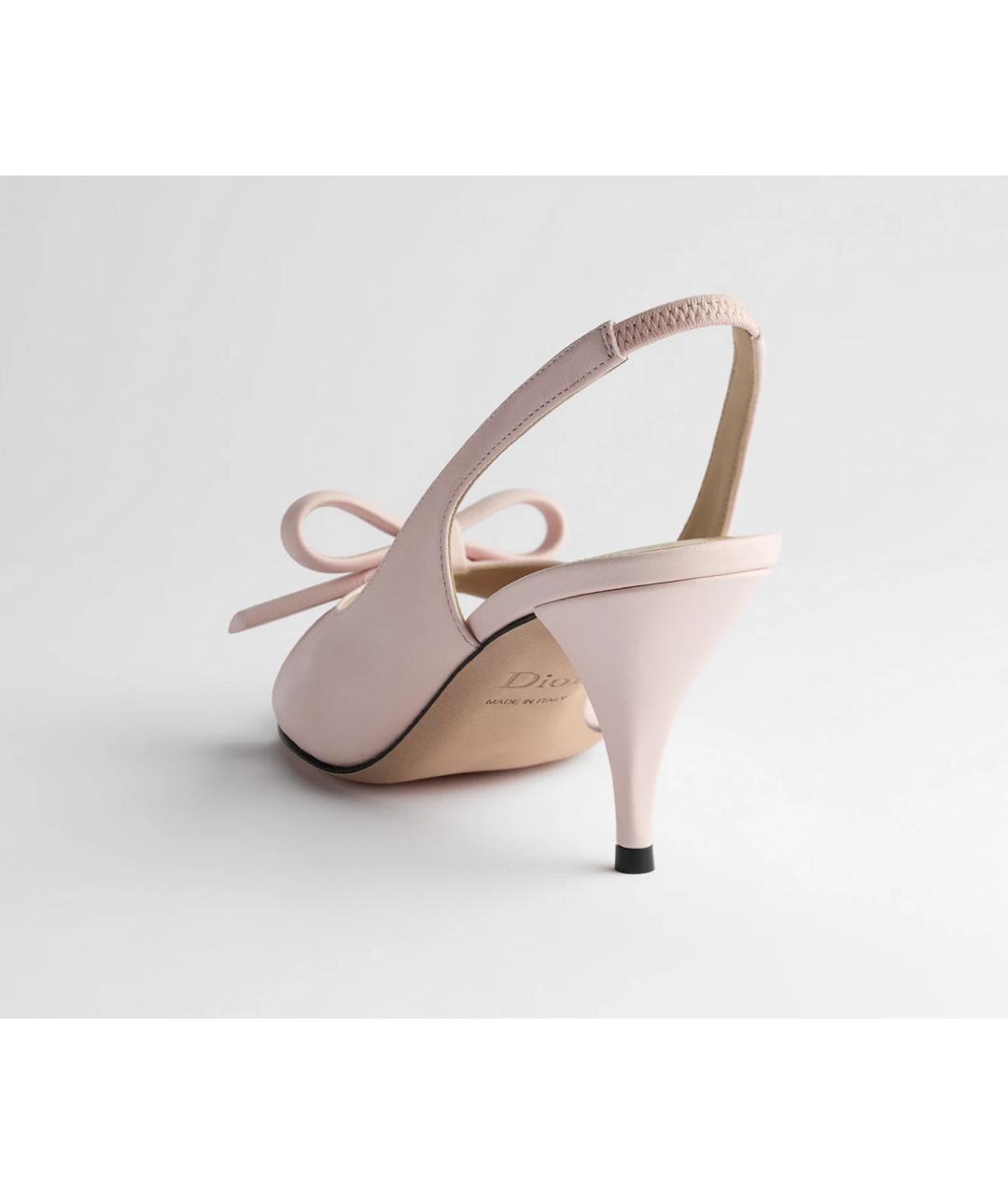 CHRISTIAN DIOR Розовые кожаные туфли, фото 3