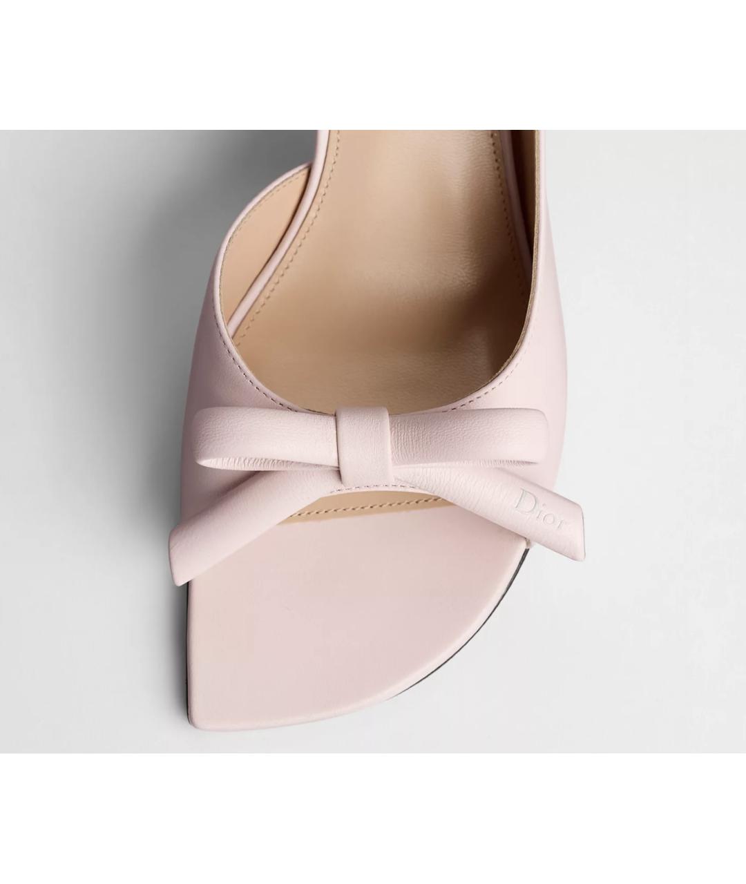 CHRISTIAN DIOR Розовые кожаные туфли, фото 2