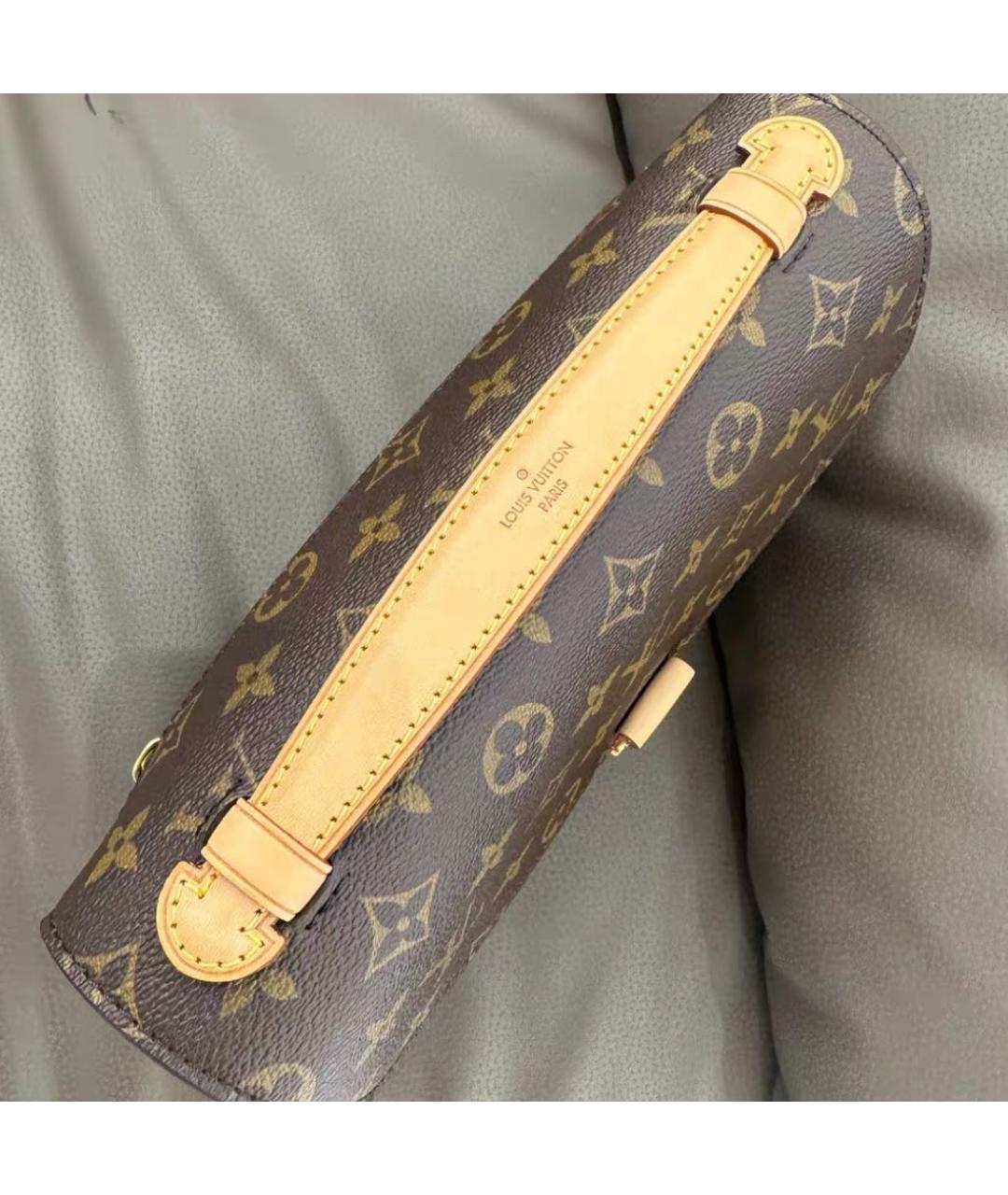 LOUIS VUITTON Коричневая сумка через плечо из канвы, фото 3