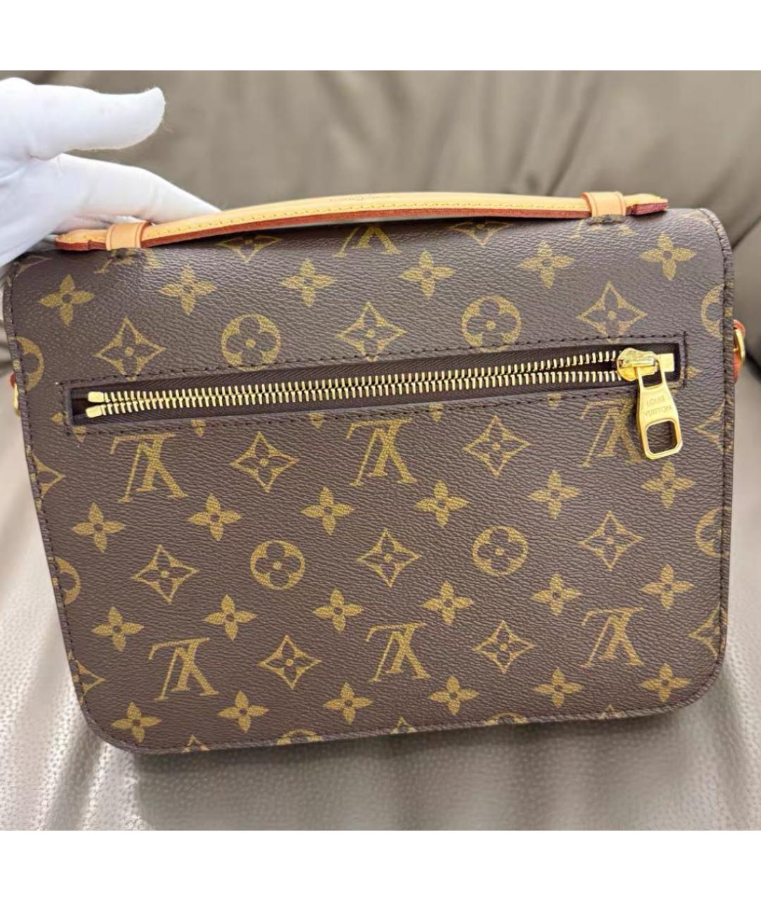 LOUIS VUITTON Коричневая сумка через плечо из канвы, фото 2