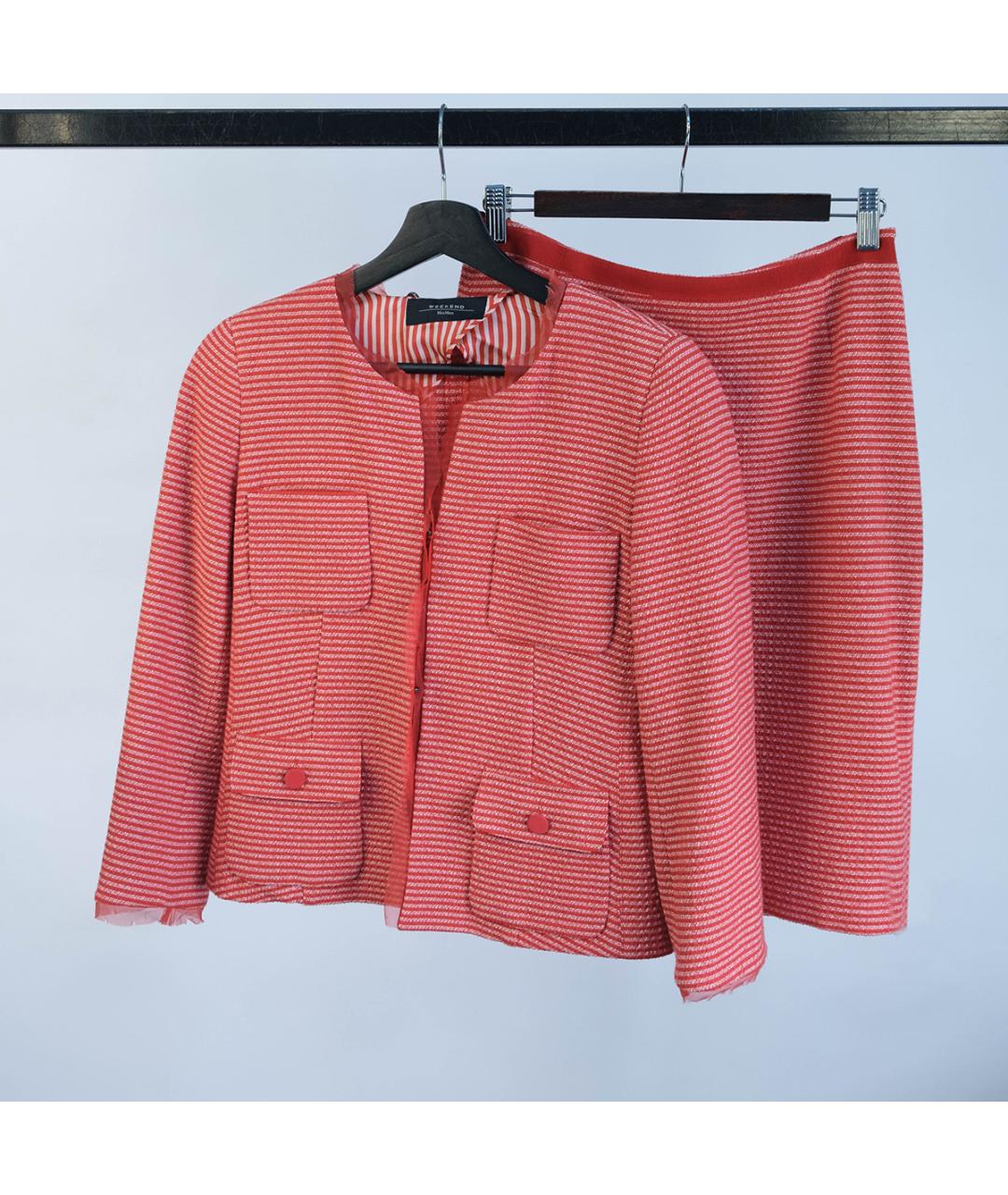 WEEKEND MAX MARA Красный хлопковый костюм с юбками, фото 9