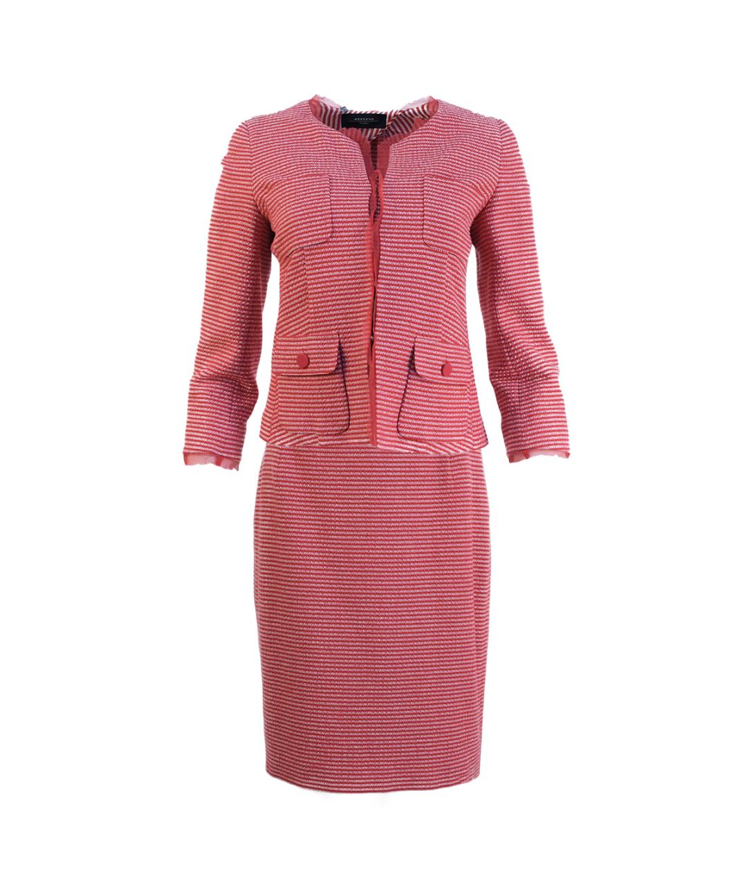 WEEKEND MAX MARA Красный хлопковый костюм с юбками, фото 10