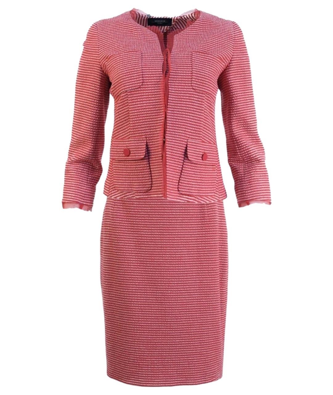 WEEKEND MAX MARA Красный хлопковый костюм с юбками, фото 1